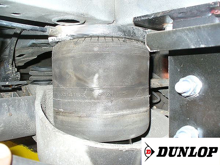 (LF3) Ersatz- Luftbalg (Luftfederbalg) Dunlop 7700314153 (für Renault Master Hinterachse)