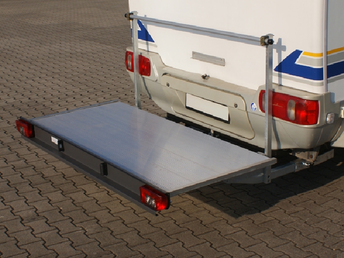ALUTRANS prestige Plattformträger XL spez. für Ford Transit V363 Bj. 2014-_o_AHK