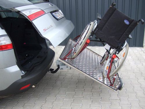 ALUTRANS Heckträger für Rollstuhl uni für d. Anhängerkupplung