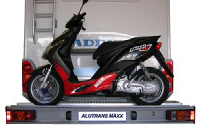 ALUTRANS MAXX 1 Roller/ Motorradträger- 135 kg spez. für Peugeot Boxer 230/244 Bj. 1994-2006, o. AHK