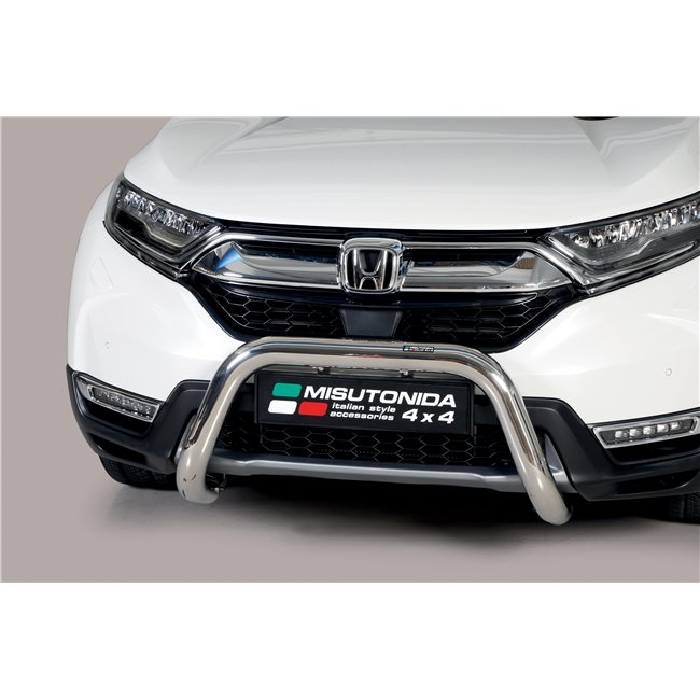 Frontschutzbügel Kuhfänger Bullfänger für Honda CR-V Hybrid 2019-, Super Bar 76mm Edelstahl Omologato Inox