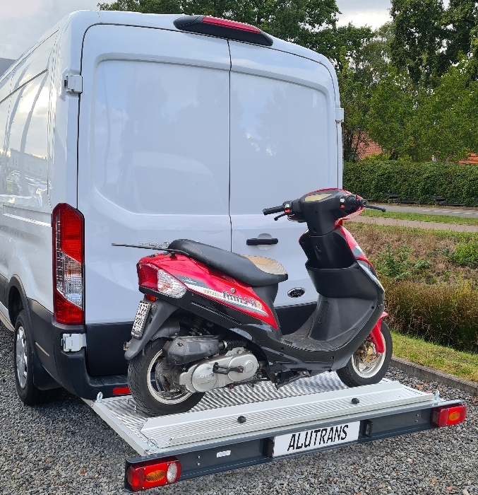 ALUTRANS KALUX 1 Roller/ Motorradträger, 200kg spez. für Ford Transit V363 Bj. 2014-, m. AHK